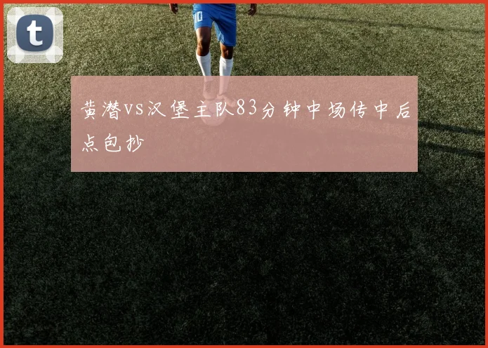 黄潜vs汉堡主队83分钟中场传中后点包抄
